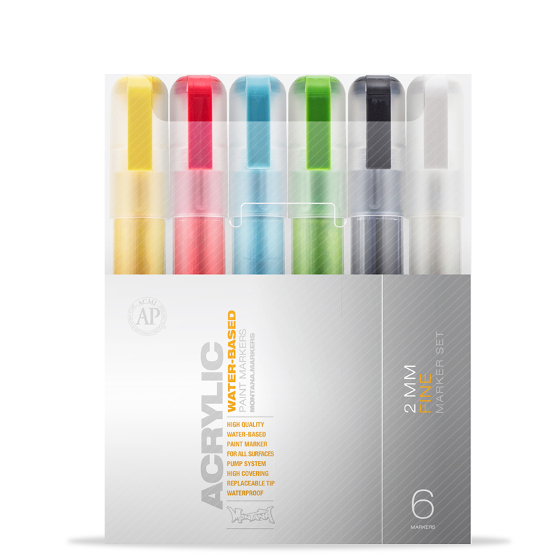 Montana Acrylic Set Fine Tryout 6pz.